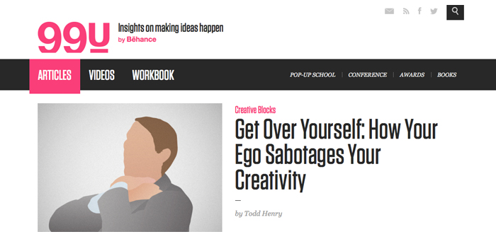 Behance 99u EGO article